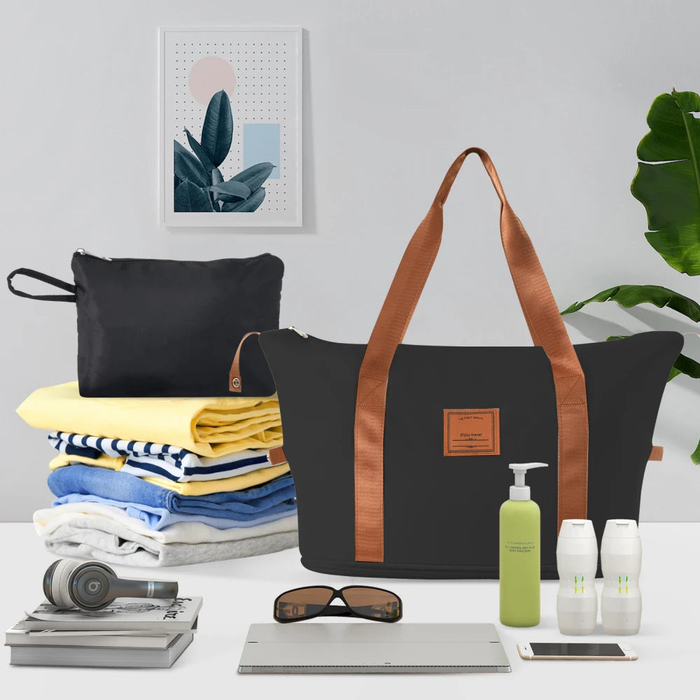 Hardshell Luggage Sets 6 Piece Suitcase Set Expandable Lightweight Suitcases with Wheels TSA Lock for Men Women Black Brown