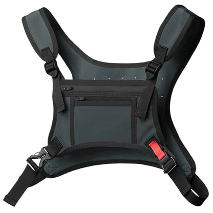 Sports Chest Bag for Men Water Resistant Chest Pack with Phone Holder Running Backpack for Workouts Running Cycling