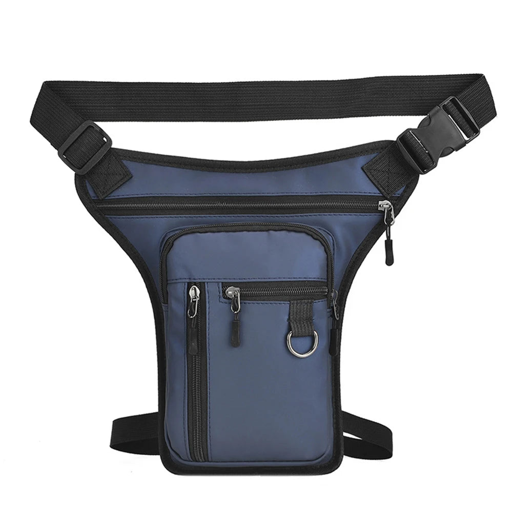 Men Motorcycle Leg Side Bag Multipocket Hip Waist Bags PU Leather Tactical Travel Purse Outdoor Sports Ride Bag