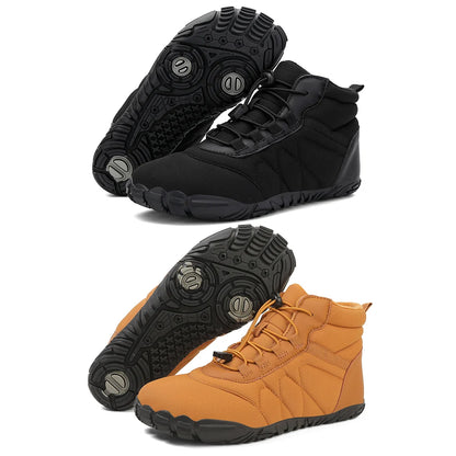 Winter Snow Boots Lightweight Barefoot Shoes Non-Slip Minimalist Barefoot Trainers Casual Ankle Boots for Outdoor Sports