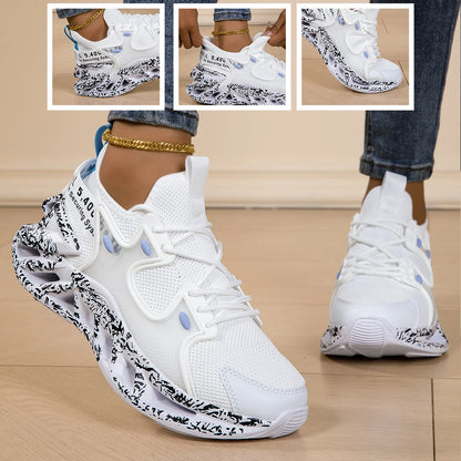 Running shoes for men and women, lightweight mesh, breathable and comfortable, flat and soft tennis shoes for couples, sports sh