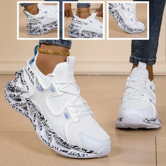 Running shoes for men and women, lightweight mesh, breathable and comfortable, flat and soft tennis shoes for couples, sports sh