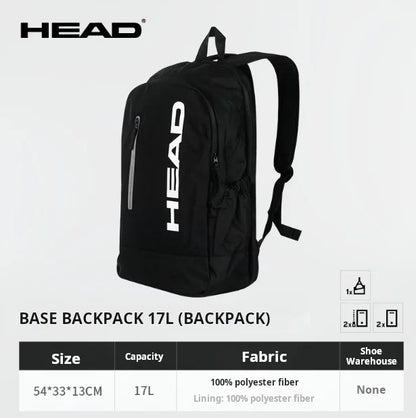 2025 New HEAD Tennis Bag Base 17L Backpack Unisex EXTREME L3 Series Sports Pack Teen