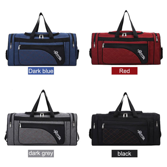 Oxford Dry Wet Separation Bags Large Capacity Portable Gym Bags Multifunctional Wear-resistant Side Zippers for Outdoor Football