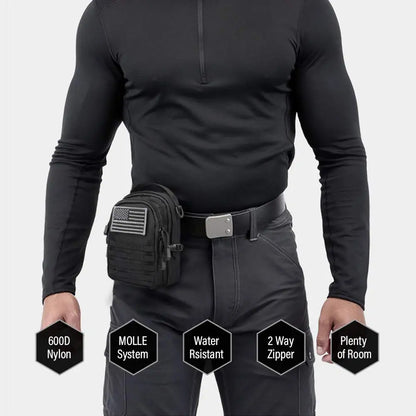 Tactical Molle Pouch Small, EDC Utility Tool Pouches  Compact Multi-Purpose Waist Bag, Mini Design of 3-Day Assault Backpack