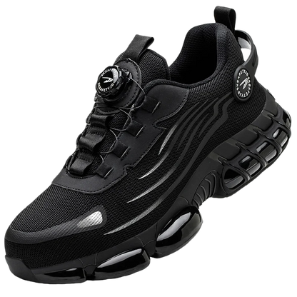 Rotary Buckle Work Sneakers Protective Shoes Lightweight Safety Shoes Puncture-Proof Anti-smash Steel Toe Shoes Work Footwear