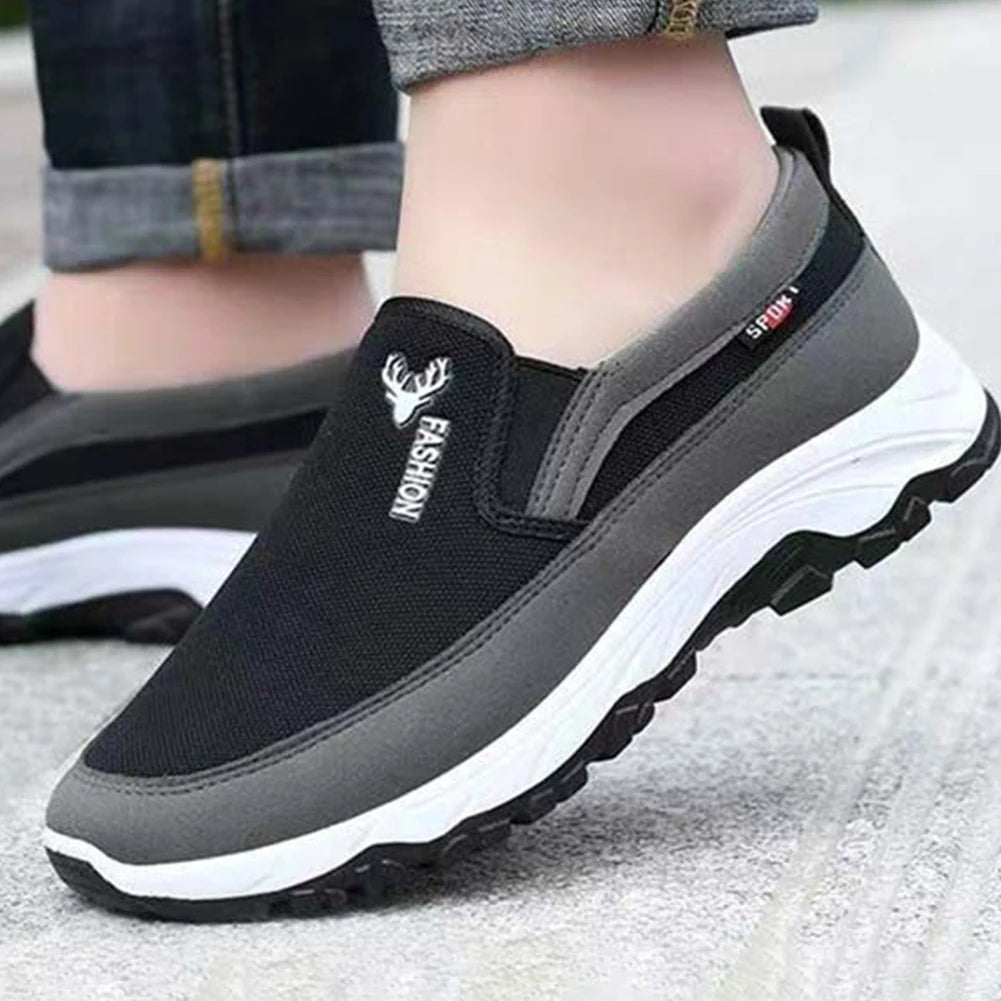 Men Penny Boat Shoes Sports Shoes Breathable Orthopedic Travel Plimsolls Flat Comfortable for Outdoor Activity Hiking Walking