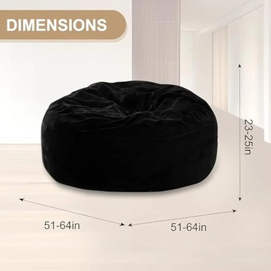 Bean Bag Sofa, 5FT for Adults Oversize Floor Beans Bags ,Memory Foam Giant Beans Bags, Lounger Versatile Design, Beans Bag Sofas