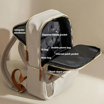 Womens Laptop Backpack, Large Capacity Multi-compartment, for Work, School, Travel, Fits 14-inch Laptop, Stylish Korean Style