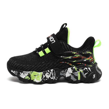 Children Fashion Breathable Stripe Design for Training, Running & Sports Sneaker for Kids