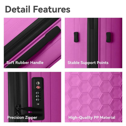 3Piece Luggage Set Travel Lightweight Suitcases with Rolling Wheels TSA lock Moulded Corner Carry on Luggages for Business Trip