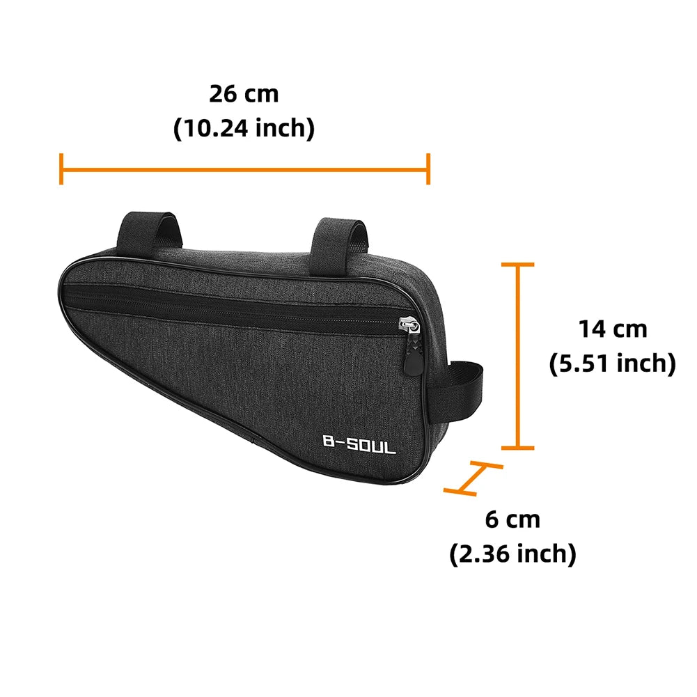 Bicycle Bag Front Tube Frame Handlebar Cycling Bags Polyester Triangle Pouch Frame Holder Mountain Bicycle Accessories