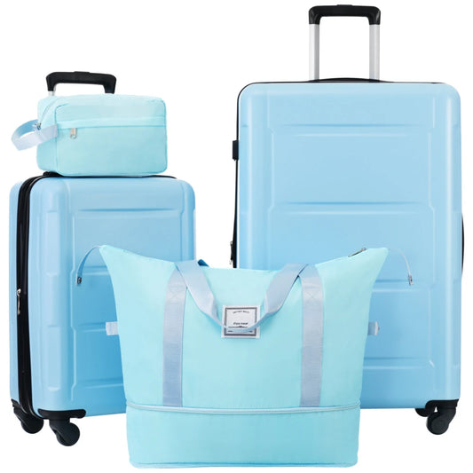 2 Piece Luggage Set with Bags Expanable Spinner Wheels ABS Lightweight Suitcase with TSA Lock 20inch+28inch