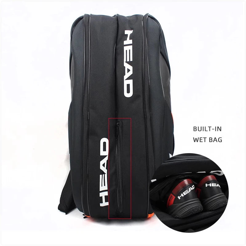 HEAD 6-9 tennis bag Single/double shoulder hard shell individual shoe bin insulation bag