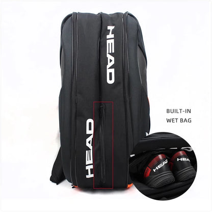 HEAD 6-9 tennis bag Single/double shoulder hard shell individual shoe bin insulation bag