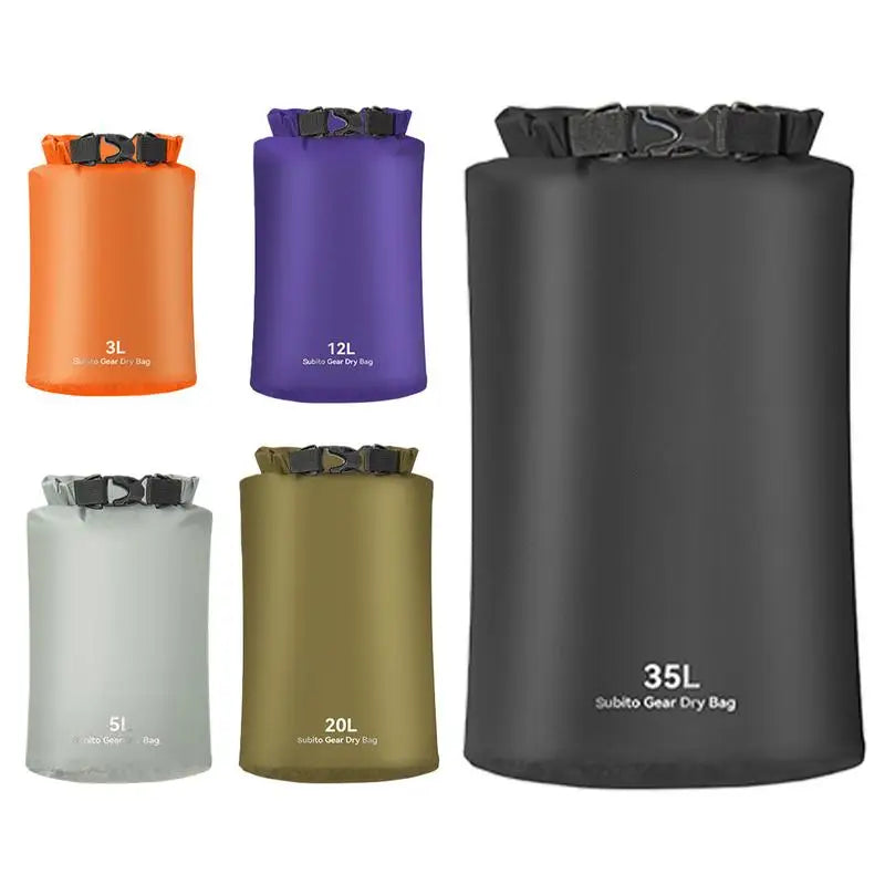 Dry Bag Roll-top Waterproof Floating Sack Swimming Rafting Kayaking River Trekking Floating Sailing Canoing Boating Water Bag