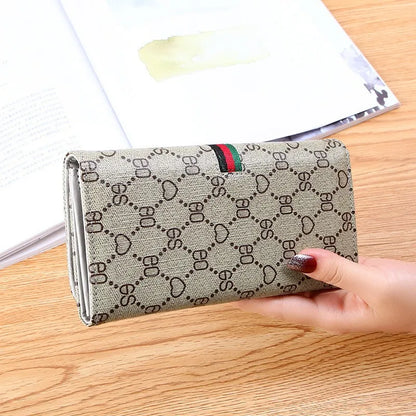 Long large capacity card bag wallet Integrated mobile phone large money storage card holder Women's men's travel wallet