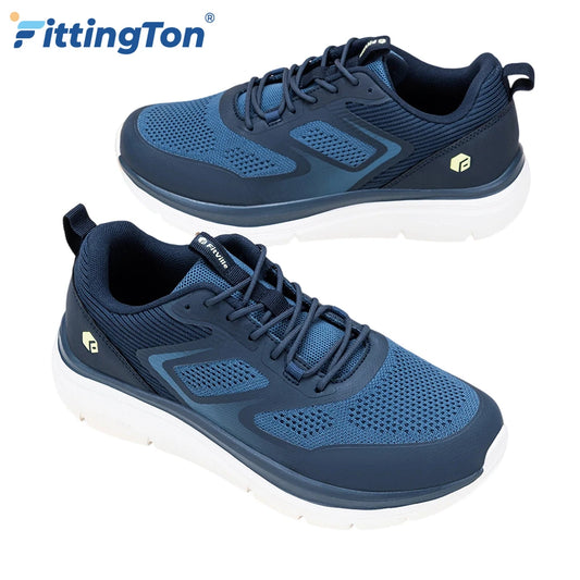 Men'S Running Shoes Wide Toe 2E Lightweight Non-Slip Walking Sport Shoe Cushioning Slip-On Comfortable Breathable Sneakers