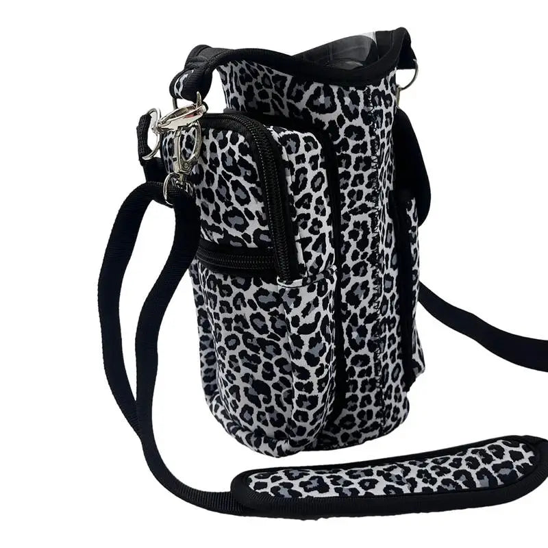 Fitness Magnetic Gym Water Bottle Bag Bottle Pouch Sling Bag Portable Magnetic Gym Bottle Organizer Pouch With Phone Pocket