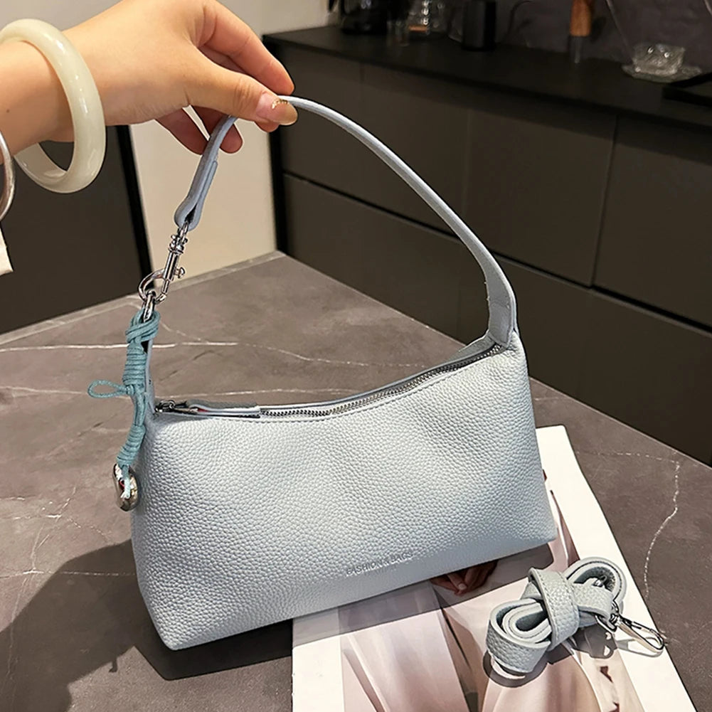 PU Leather Hobo Bag Trendy Crossbody Purse with Adjustable Strap Tote Handbag for Women