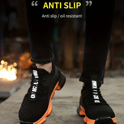 Anti-smash, anti-puncture, breathable, fashionable and comfortable safety shoes