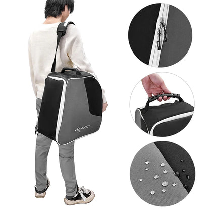 Portable Outdoor Ski Bag Waterproof Professional Outdoor Winter Ski Equipment Storage Bag Non-slip for Ski Helmet Goggles Gloves