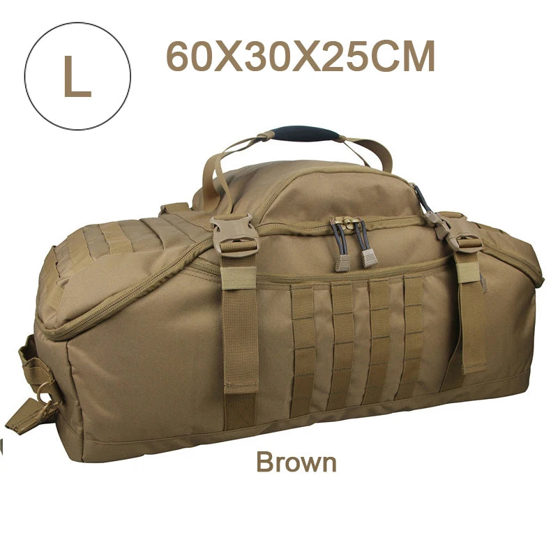 30L 45L 80L Sport Travel Bag Molle Tactical Backpack Gym Fitness Bag Large Duffle Bags for Camping Hunting Fishing