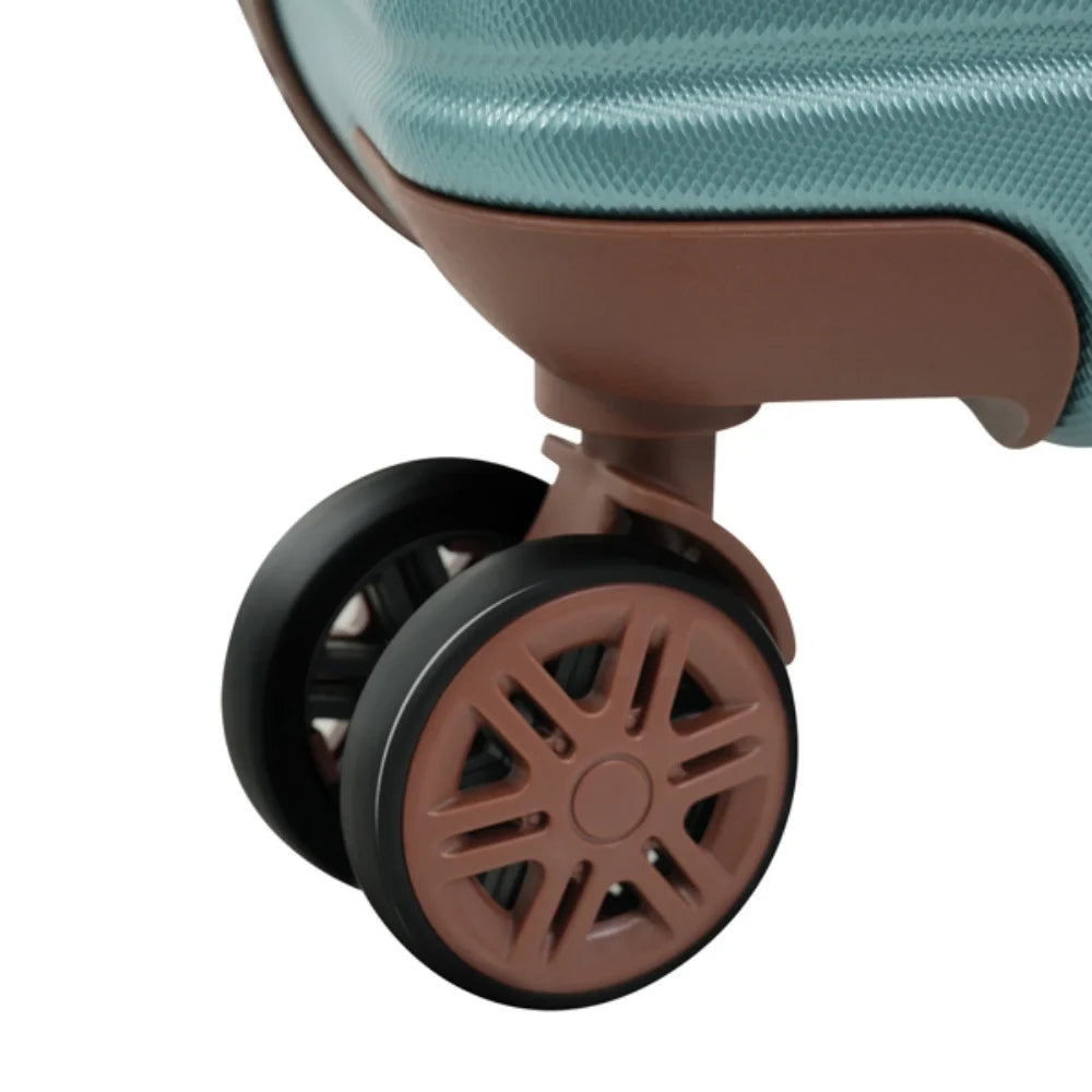 360° Spinner Wheels Hardshell Luggage Set with TSA Lock  Durable Travel Suitcases with Cup Holder Storage Bags