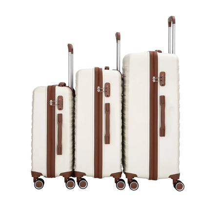 5-Piece Set (20"24"28 +a travel bag and a toiletry bag) ,PP Hardshell Carry on Luggage Set with TSA Lock Carry