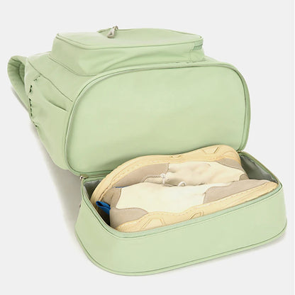 Outdoor Fitness Gym Backpack Badminton Tennis Rackets Training Bag Dry Wet Shoes Pocket Yoga Bag Large Student Storage Schoolbag