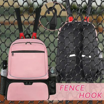 Professional Tennis Backpack Large Capacity Sports Racket Pack Holds 1-2 Tennis Rackets Outdoor Badminton Bag With Shoe Pocket