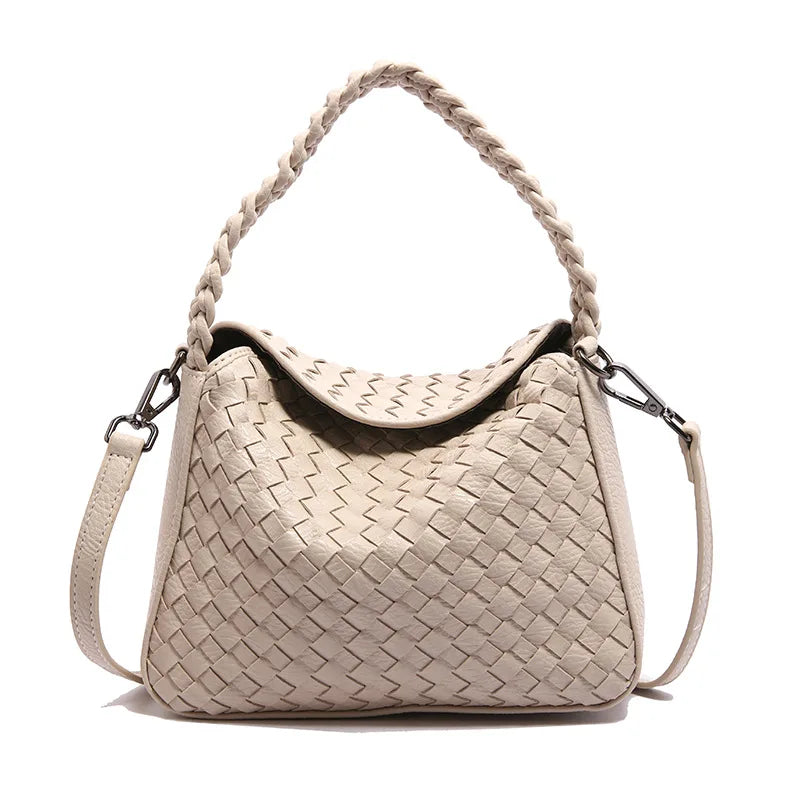 2025 Woven Crossbody Bag Large Capacity Women Boho Shoulder Purse Casual Tote