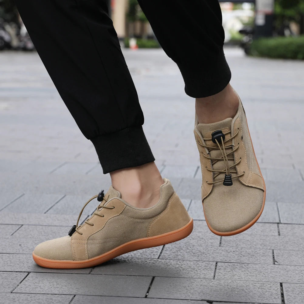 Unisex Wide Barefoot Shoes Minimalist Walking Shoes Non Slip Slip On Running Shoes Breathable Casual Sneakers for Outdoor Sports