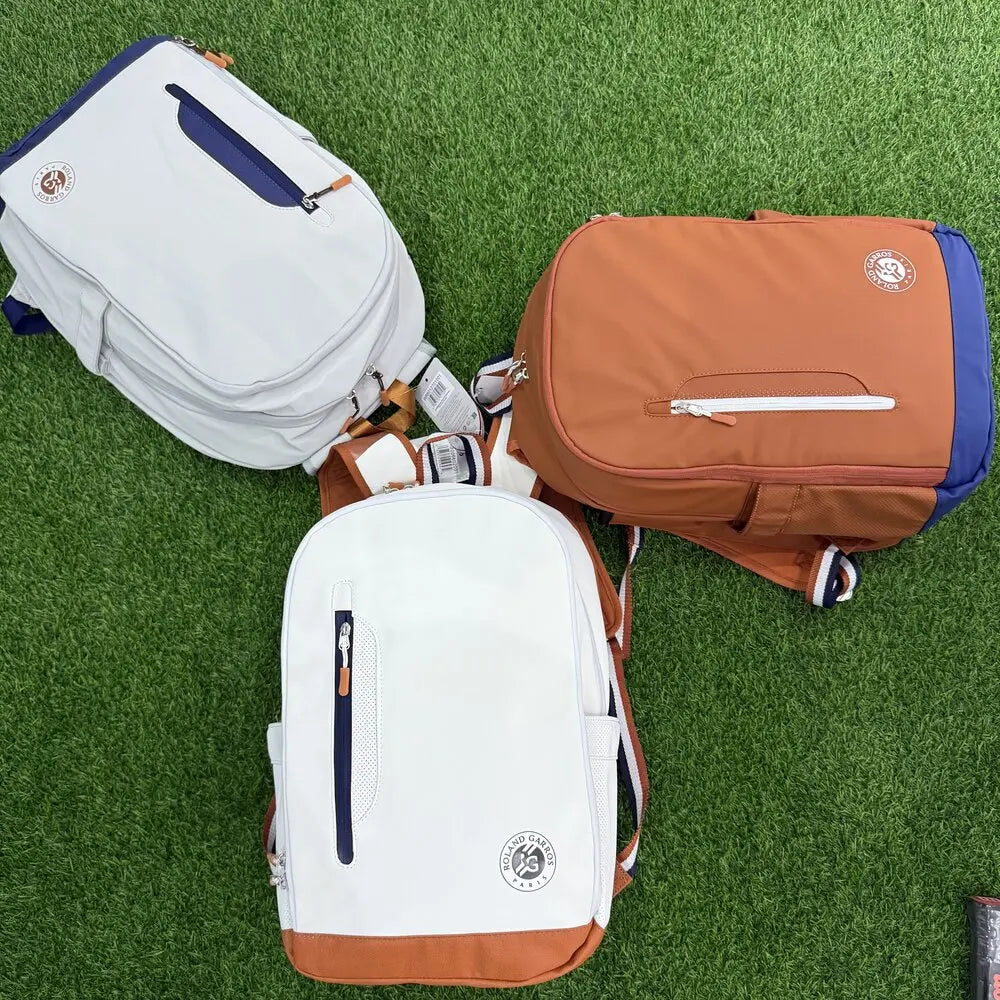 Wilson Tennis Bag Holds 2 Tennis Rackets Backpack French Open Shoulder Bag Court Racket Bag Men Women Padel Sports Backpack