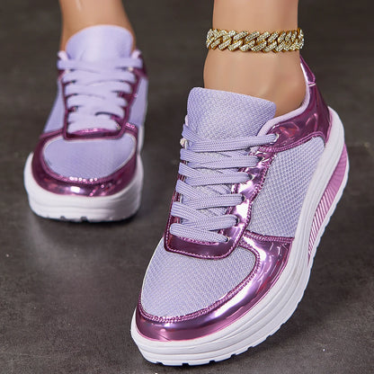 Sneakers For Women Fashion Glitter Girls Women's Casual Shoes Party Unisex Tennis Shoes For Women, Lightweight Walking Shoes For
