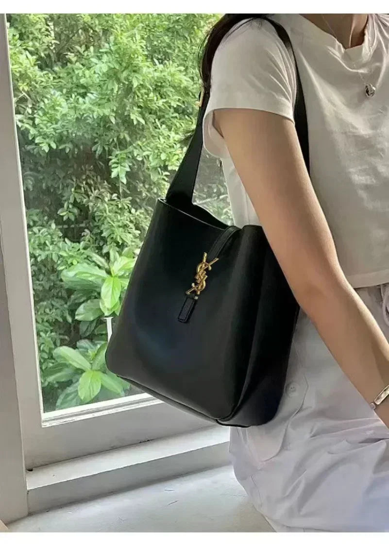 Designer Bag Shiny Leather Bucket Bag Shoulder Bags Women Bags Crossbody Tote 2-in-1 Mini Purse High Quality Luxurys BY7