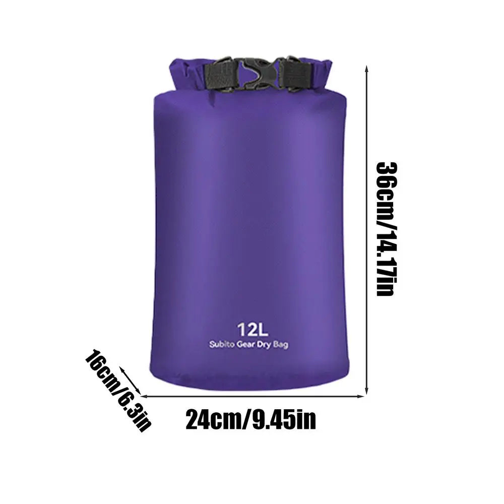 Dry Bag Roll-top Waterproof Floating Sack Swimming Rafting Kayaking River Trekking Floating Sailing Canoing Boating Water Bag