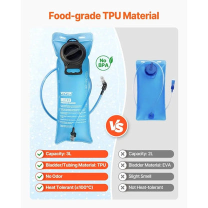 Tactical Outdoor Hydration Backpack 3L Water Bladder Cycling Hiking Running Pack
