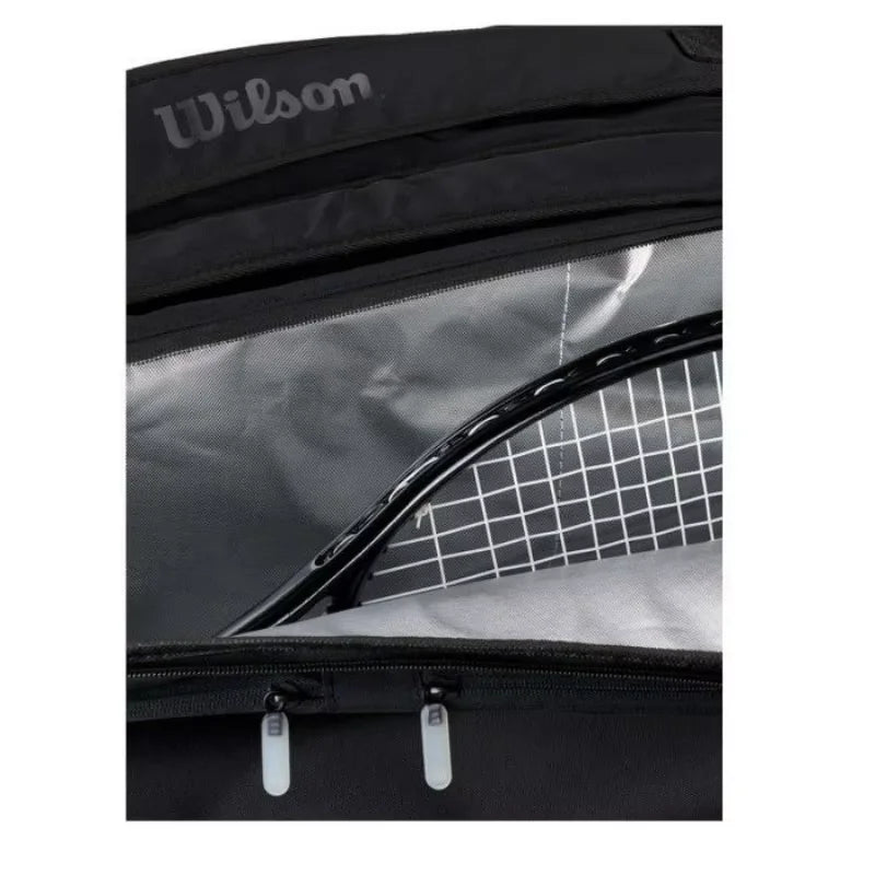 Wilson NOIR Tour 12/9 Pack Large Capacity Multifunction Tennis Racket Bags Professional Tennis Sports Backpack  Court Racket Bag