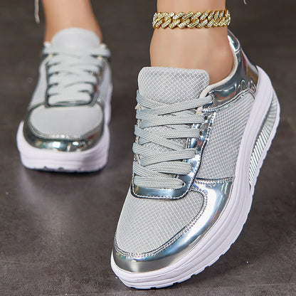 Sneakers For Women Fashion Glitter Girls Women's Casual Shoes Party Unisex Tennis Shoes For Women, Lightweight Walking Shoes For