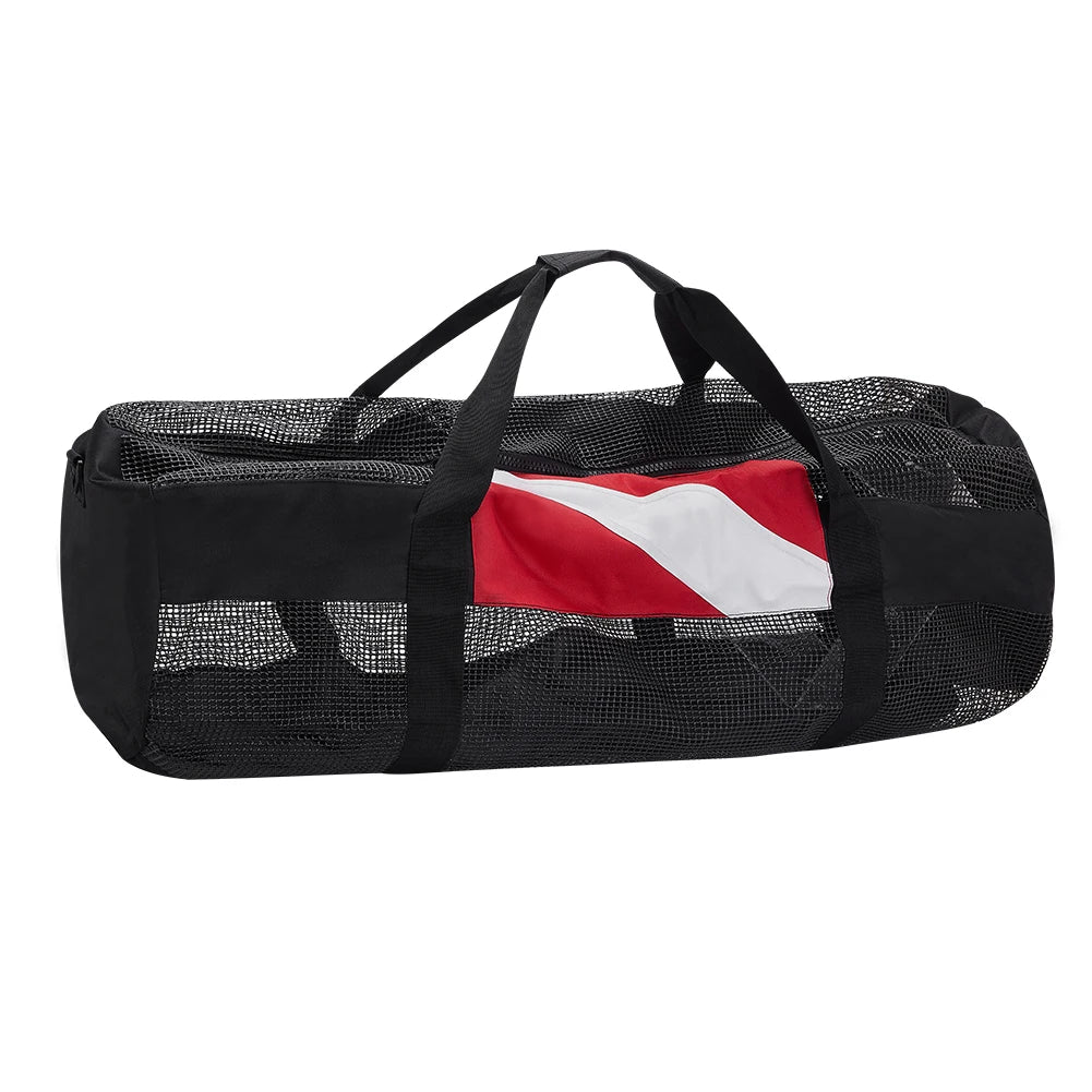 Swimming Beach Storage Bag Portable Scuba Diving Mesh Tote with Adjustable Shoulder Strap Snorkeling Gear Organizer