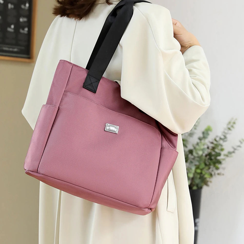 Commute Bag Large Capacity Shoulder Bag Casual Fashion Portable Elegant for Work