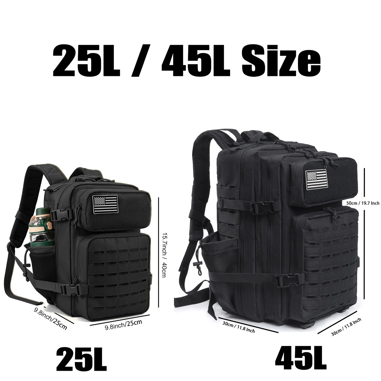 25L/45L trekking backpack, suitable for travel, sports and daily use. Applicable to camping, outdoor sports and daily activities