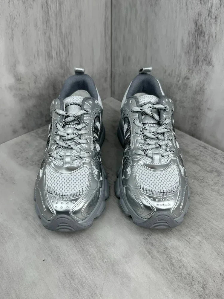 Spring Summer Outdoors Fashion Casual Low-top Flat Bottom Sports Shoes Men's B20 Round Toe Breathable Net Cloth Lace-Up Shoes