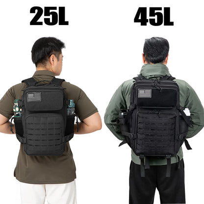 25L/45L trekking backpack, suitable for travel, sports and daily use. Applicable to camping, outdoor sports and daily activities