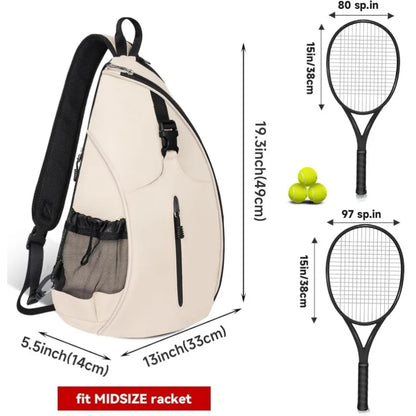 Oxford Tennis and Badminton Bag Outdoor Sports Training Shoulder Tennis Bag Pick Ball Paddle Backpack Crossbody Bags