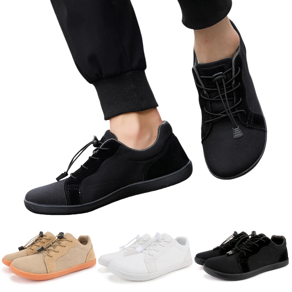 Unisex Wide Barefoot Shoes Minimalist Walking Shoes Non Slip Slip On Running Shoes Breathable Casual Sneakers for Outdoor Sports