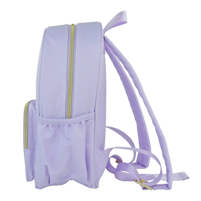 Nylon Backpack, Customizable Travel Book Bag for Crafts, School, and Everyday Use, Purple