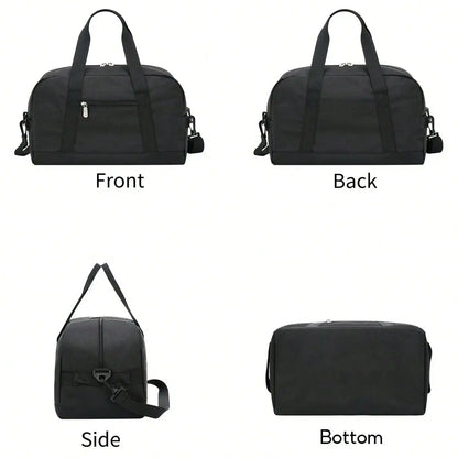 Fitness bag, handbag crossbody bag,luggage bag, lightweight multi compartment,double zipper design,suitable for overnight travel