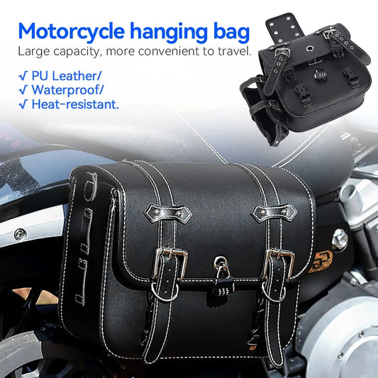 2pcs Motorbike Side Storage Tool Bags For Harley Sportster XL 883 1200 Honda/Yamaha/Suzuki Motorcycle SaddleBag